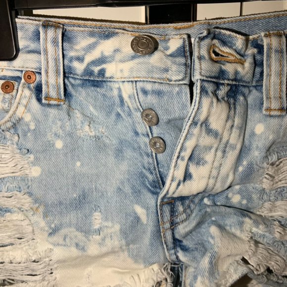 Taula Blue and White Jean Shorts - Picture 4 of 4